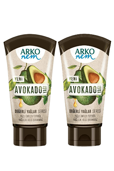 ARKO Two bars of avocado oil cream for face, hands and body - 60 ml