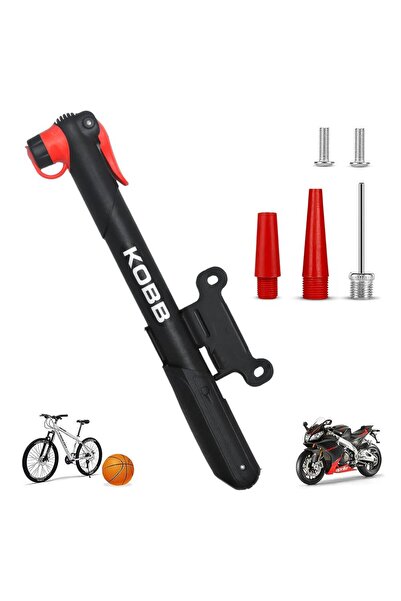 KOBB KB21 87 PSI Bisiklet Lastik Şişirme Taşınabilir Mini El Pompası + Bisiklet Montaj Aparatı
