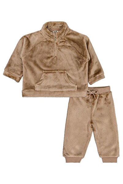 Civil Baby طقم نصف سحاب للأطفال من 6-18 شهرًا - بني اللون من 18-24 شهرًا