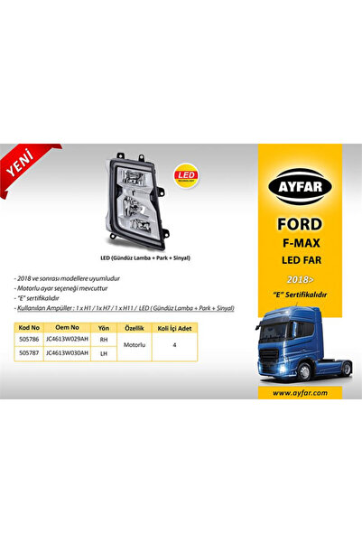 AYFAR Ford Truck Sag Far Komple - Ford Cargo / 1850 F-Max Euro 6 - 505786