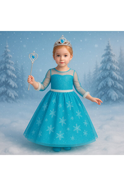 Parti Selesi Rochie de seară cu mâneci lungi Frozen Frozen