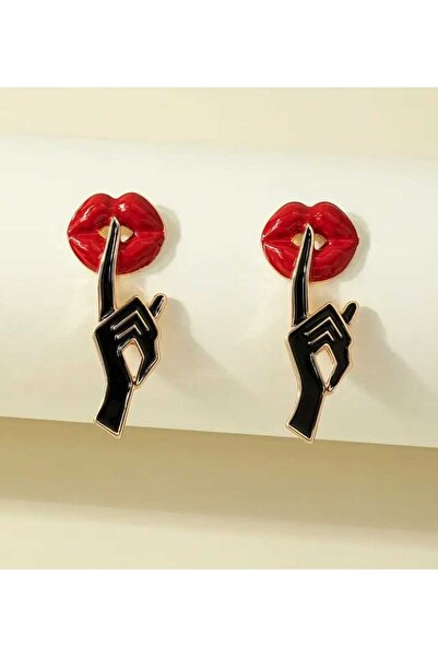 sarıyer silver Red Lip Model Marking Her Sign Attractive Stylish Design Color...