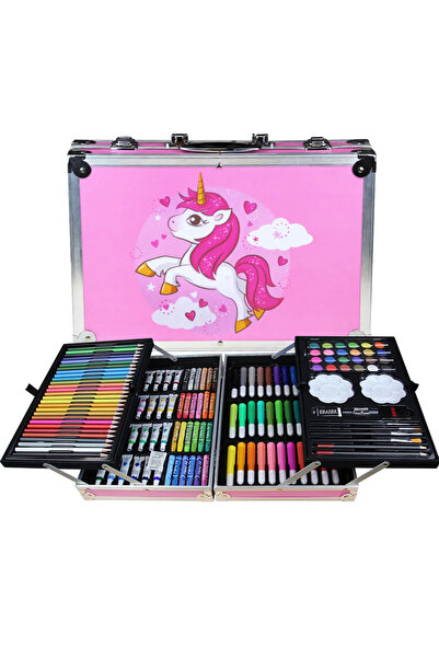 Avex Set 145 piese pentru pictura, pentru copii sau adulti, pixuri de colorat...