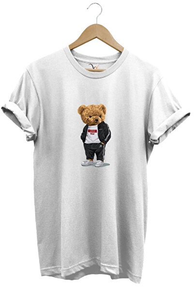 WİDİ Ursuleț drăguț cu imprimeu Love Designed bumbac 100% Regular Fit guler r...