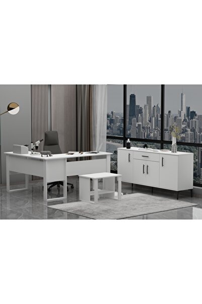 Betroya Landi Ofis Takımı 3' Lü Set Beyaz