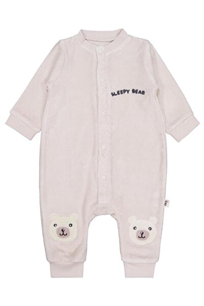 Civil Baby Teddy Bear Embroidered 6-18 Months Romper - Beige 6-9 Months