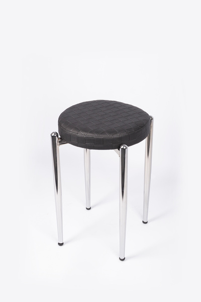 ekipmetal TABURE 4 ADET DERİ SİYAH