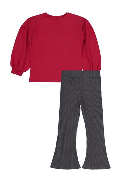 Civil Girls Bolon Sleeve 6-9 Years Old Set - Red 9-10 Years Old