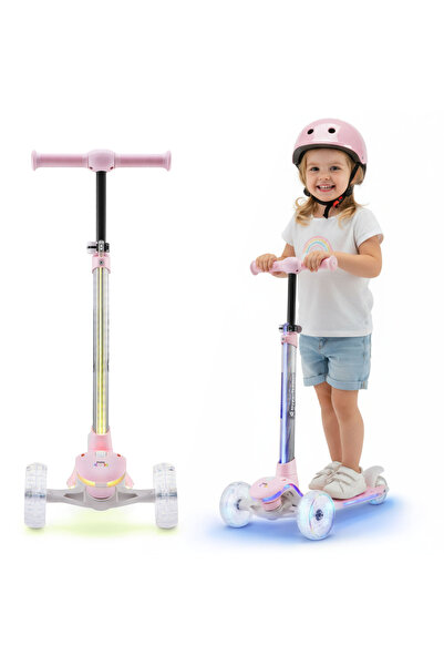 HyperMotion Trotinetă de echilibru BECKY - iluminare LED RGB, roz