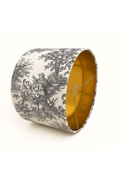 Mivera Maison DEKORATİF KUMAŞ KAPLAMA ABAJUR BAŞLIĞI (35x20cm)