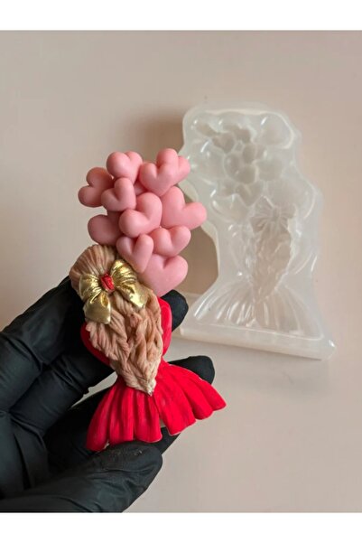 SiliconForms Mulaj din silicon Fetiță cu baloane