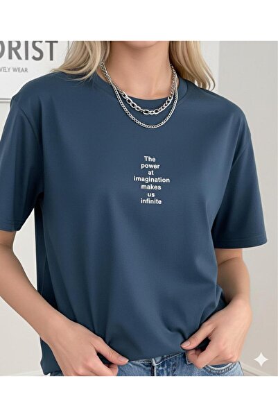 BW Bravely Wear تي شيرت نسائي مطبوع عليه THE POWER AT