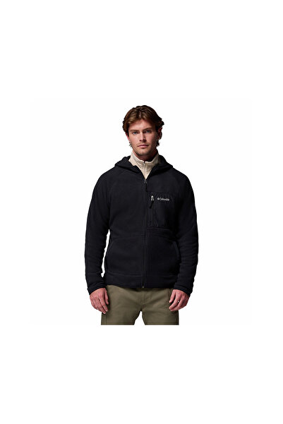 Columbia Fast Trek Overlay Hooded Full Zip Men's Outdoor Fleece Jacket