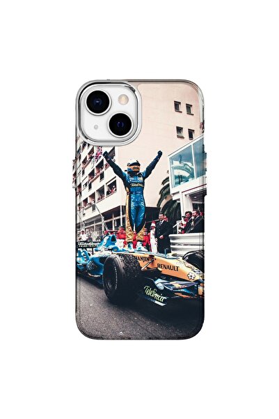 Turkuaz حافظة سيليكون فاخرة متوافقة مع هاتف آيفون 15 من تصميم ألونسو