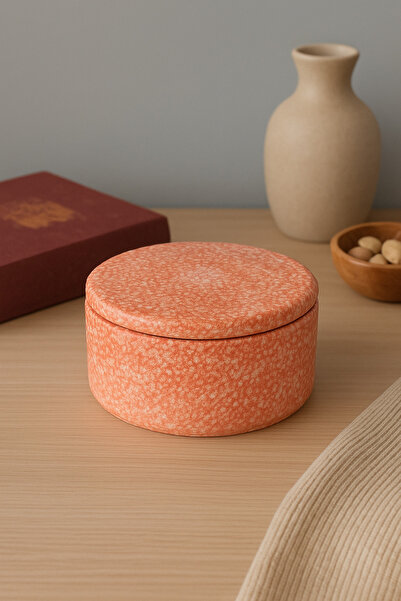 Star Shine Taş Dokulu Dekoratif Kapaklı Kutu