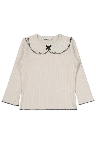 Civil Girls Ruffle Collar 2-5 Years Old Set - Beige 2-3 Years Old