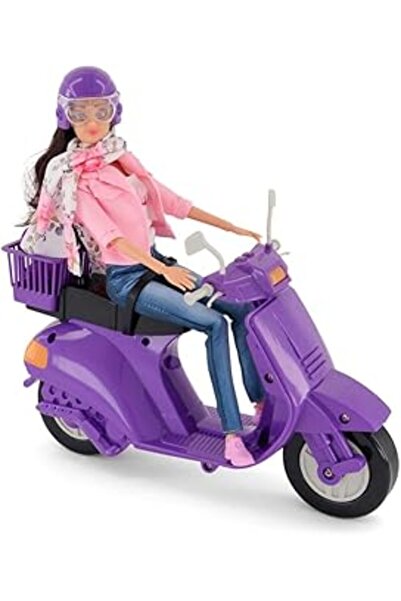 Fulla Doll with Purple Motorbike