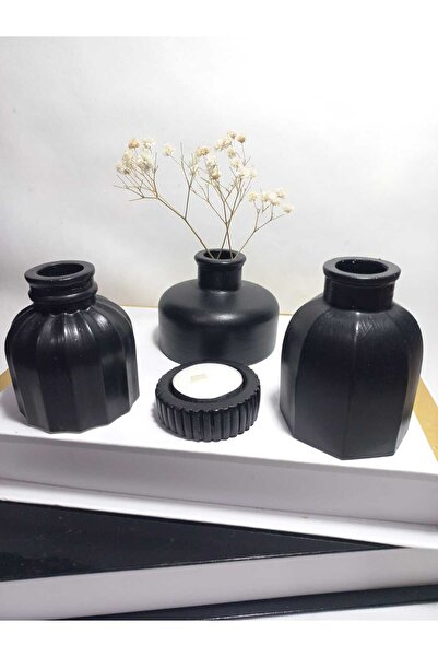emilysamy Modern Minimal Vase Set of 3, Home & Office Gift, Decorative Object...