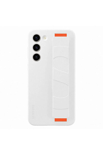 Samsung Θήκη Σιλικόνης με Λαβή για Galaxy S23+ - Λευκή (EF-GS916TWEGWW)