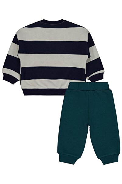 Civil Baby Striped 6-18 Months Set - Navy Blue 9-12 Months