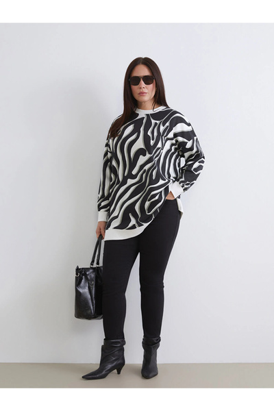 LC Waikiki Lcwaikiki Classic Black Slim Fit Women's Inside Fleece-Lined Jean Pants