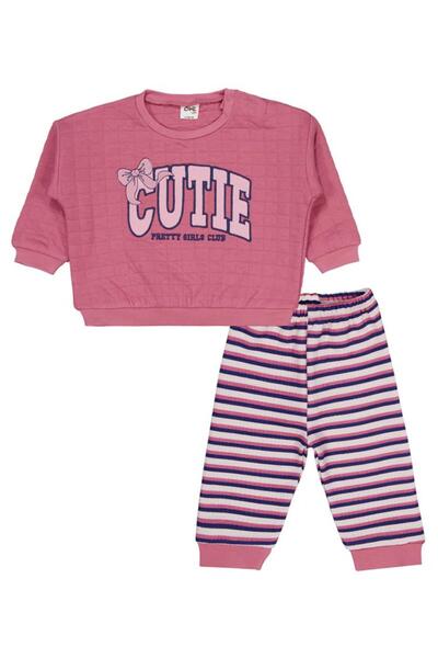 Civil Baby Cutıe Nakışlı 6-18 Ay Takım - Pembe 18-24 Ay