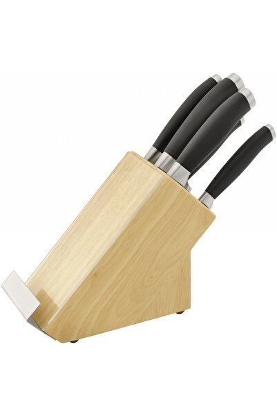 STELLAR -Set de cuțite James Martin, oțel inoxidabil/lemn, 34x11x31 cm, maro/...