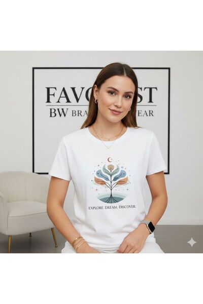 BW Bravely Wear ΕΞΕΡΕΥΝΗΣΤΕ ΟΝΕΙΡΕΣ ΑΝΑΚΑΛΥΨΤΕ ΤΥΠΩΜΕΝΟ ΓΥΝΑΙΚΕΙΟ ΒΑΣΙΚΟ ΜΠΛΟ...