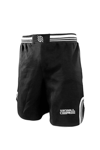 Sanabul شورتات فنون القتال المختلطة للرجال - شورتات جيو جيتسو بدون زي، أسود/أ...