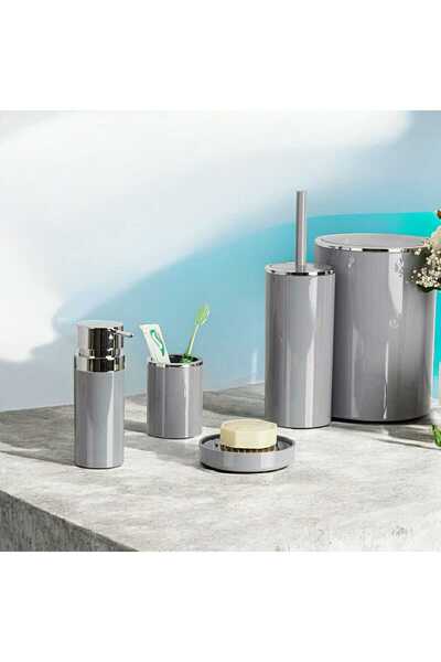 pirimanova Monza Lenox 5-Piece Bathroom Set Gray