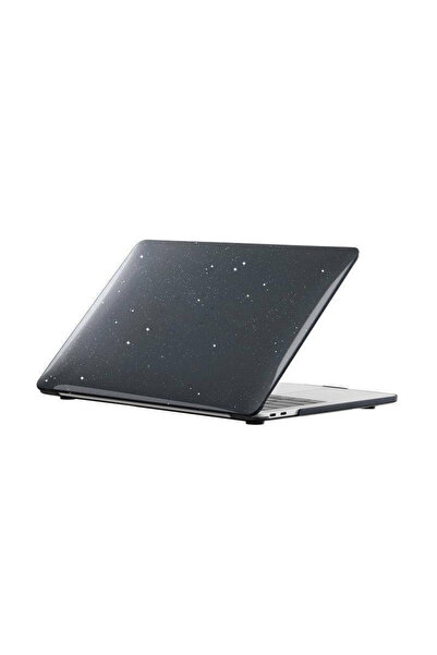 hk Macbook Pro 14 İnç 2025 A3434 M5 Işlemcili Parlak Kristal Simli Şeffaf Kıl...