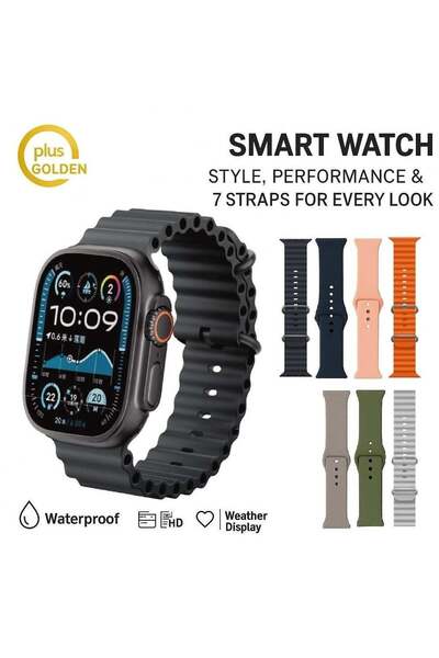 Golden Plus Smart Watch 7+1 AMOLED 49mm - Multicolor/Black