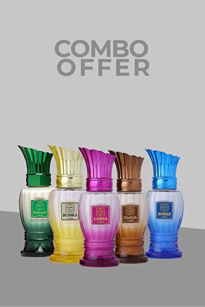 Naseem Special Combo(Lamsa, Bushra, Burhan, Sadaat and Daliya) | 50ml each | Pack of 5 | for Men&Women