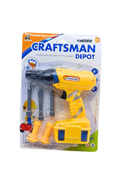 PASİFİK OYUNCAK Kartelada Pilli Matkap Seti Eğitici Öğretici Oyuncak 6204-1