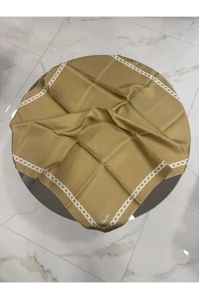 PAPLİO FERRE Eșarfă de mătase Tivil pentru femei VERDE ULEI 90 x 90