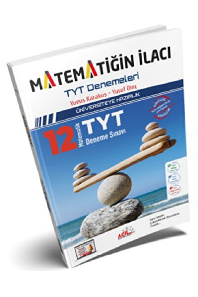 Açı Yayınları Acil Yay. Matematiğin İlacı TYT Denemeleri / 12 Li TYT Matemati...