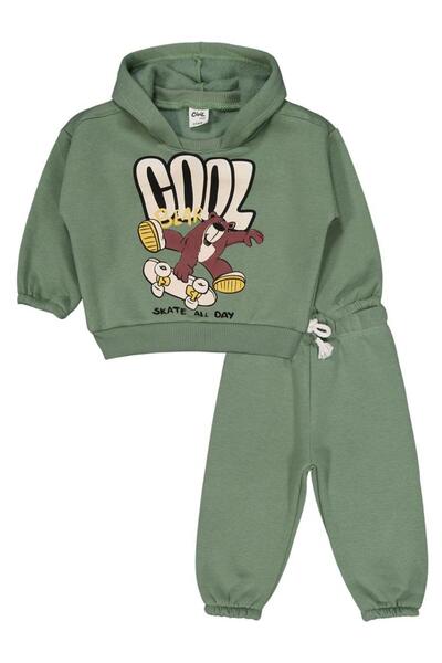 Civil Baby Teddy Bear Printed 6-18 Months Set - Khaki 9-12 Months