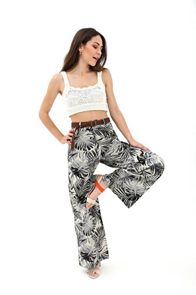 VELİZADE Μοντέλο άνεσης με ψηλή μέση, ελαστική μέση από λύκρα, βαμβακερό λινό...