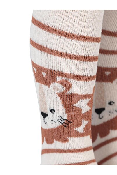 Civil Baby Lion Havlu 6-18 Months Baby Boys Pantyhose - Ecru 12 Months