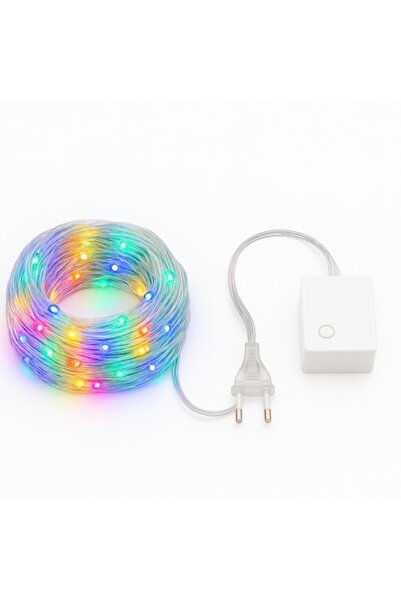 IdealTI Luminițe LED pentru brad de Crăciun, 10 m, 200 LED-uri, multicolore, ...