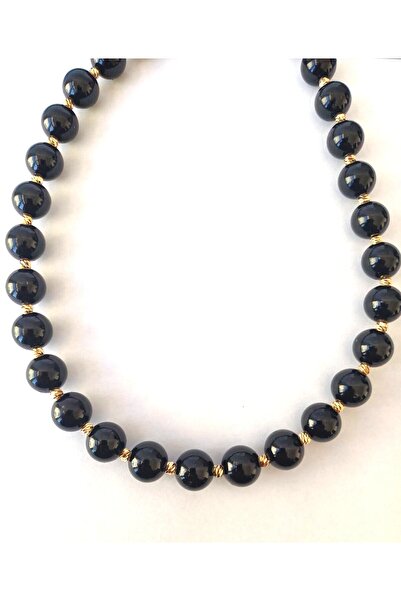 BEBİ BİJUTERİ قلادة نسائية مصنوعة يدويًا من سلسلة خاصة مزينة بخرز أكريليك أسو...