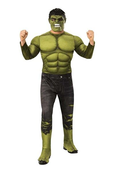 Rubies Marvel: Avengers 4 Men's Deluxe Hulk (2) Costume and Mask