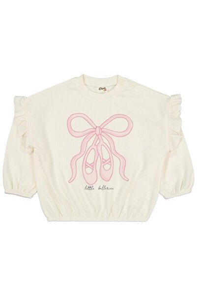 Civil Baby Ballerina Shoes 6-18 Months Sweatshirt - Ecru 6-9 Months