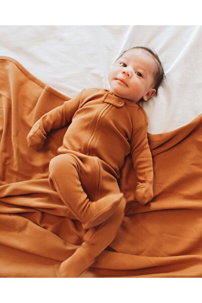 Lovedbaby Body pentru bebeluși, 100% bumbac, Butterscotch , 0-12 luni