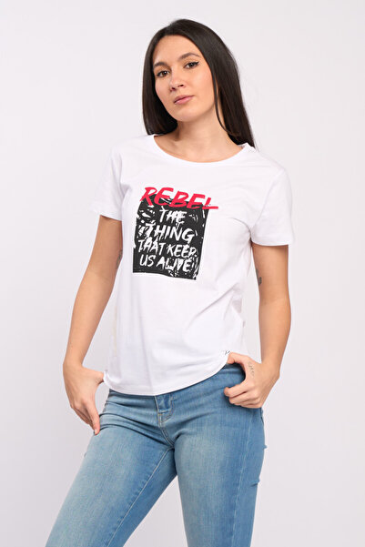 KVL by KENVELO Tricou dama cu imprimeu texturat