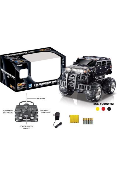 The Toys Home Hummer H2 Monster RC Truck 1:12 Scale - 4-Function Remote Contr...
