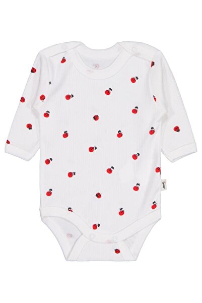 Civil Baby Ladybug Print 0-48 Months Snap-On Bodysuit - Ecru 9-12 Months