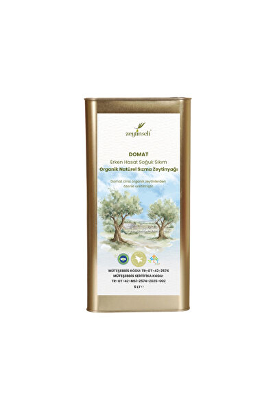Zeytinseli Zeytincilik Zeytinseli Organik Domat Zeytinyağı 5 lt