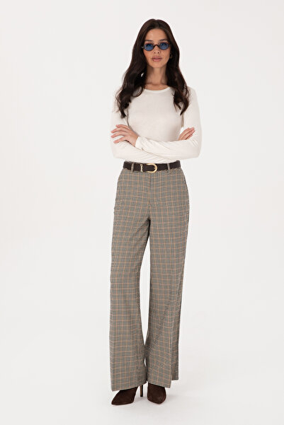 U.S. Polo Assn. Women's Brown Canvas Trousers 50315923-Vr029