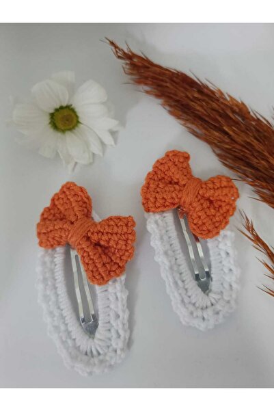 elaa aksesuar Handmade Classic Bowknot Snap Knit Buckle (2 Pieces)